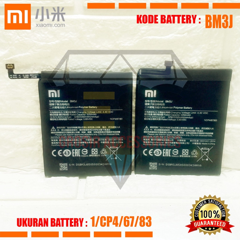 Baterai Battery Original Xiaomi BM3J BM-3J For Tipe HP MI 8 Lite - Mi 8X - Mi8 Youth - M1808D2TG - M1808D2TC - M1808D2TE