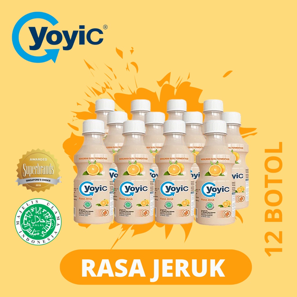 

12 Botol YoyiC Susu Fermentasi Rasa Jeruk