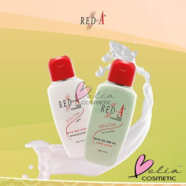 ❤ BELIA ❤ RED A Series (✔️ BPOM) Face Cleanser Facial Foam Face Tonic Moisturizer Eyebrow Cake Viva