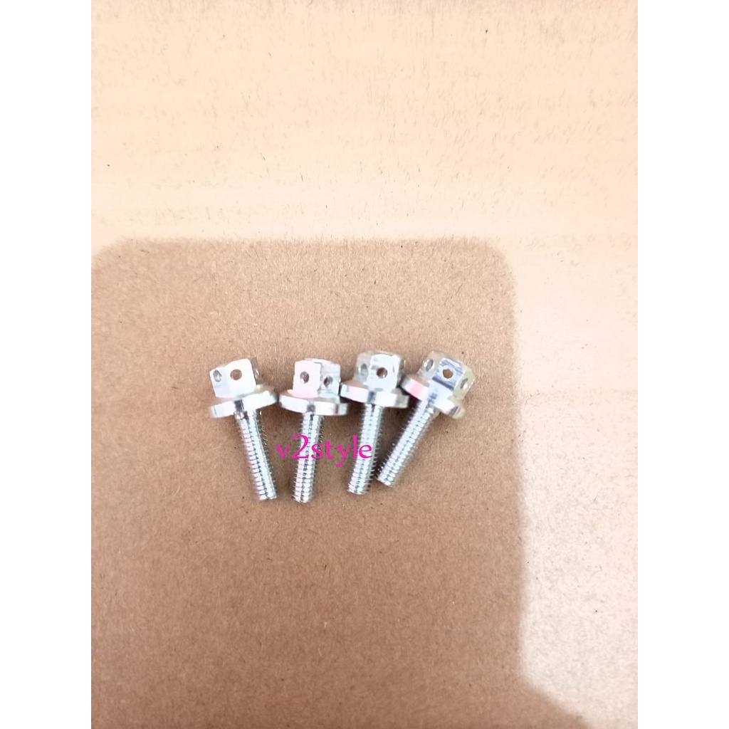 HARGA 4 BIJI BAUT VISOR CNC PENDEK 20MM DRAT 8 BAUT WINDSHILED UNIVERSAL PCX ALL NMAX NEW OLD VIXION NINJA R RR JUPITER MX CBR  LEXI AEROX PANJANG 2 CM DRAT 8 HALUS VARIASI WARNA MERAH BIRU GOLD SILVER BAUT PROBOLT KACA ANGIN PENGENCANG VISORBAUT VISOR CN