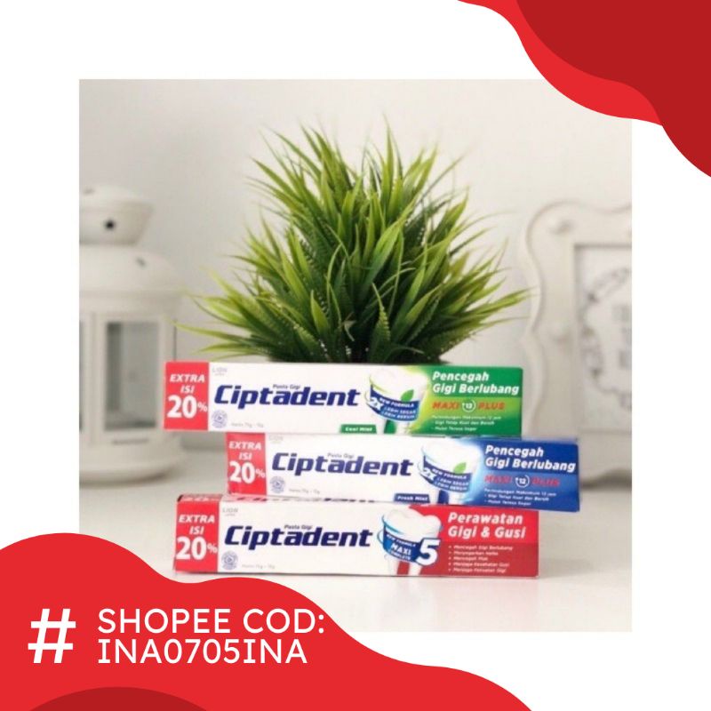 CIPTADENT KECIL / CIPTADENT 75 + 15 GRAM / Ciptadent Extra 20%