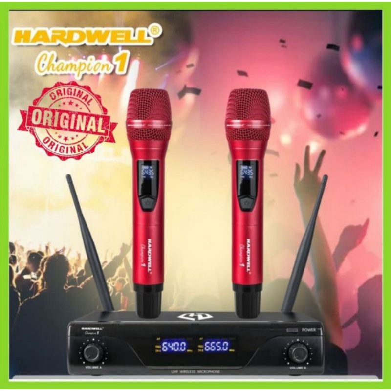 Mic Wireless Hardwell Champion 1 Handle Microphone Original