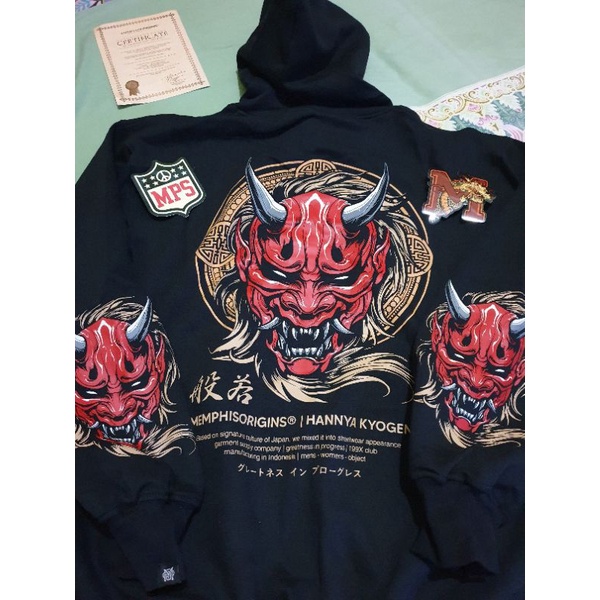 HOODIE MEMPHISORIGINS HANNYA KYOGEN V2 | SECOND SIZE XXL LIKE NEW