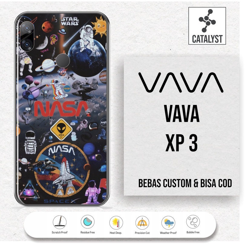 (Buy 1 Get 2) Garskin Skin VAVA XP3 - KODE -9JFS Bisa Custom - Sticker Case