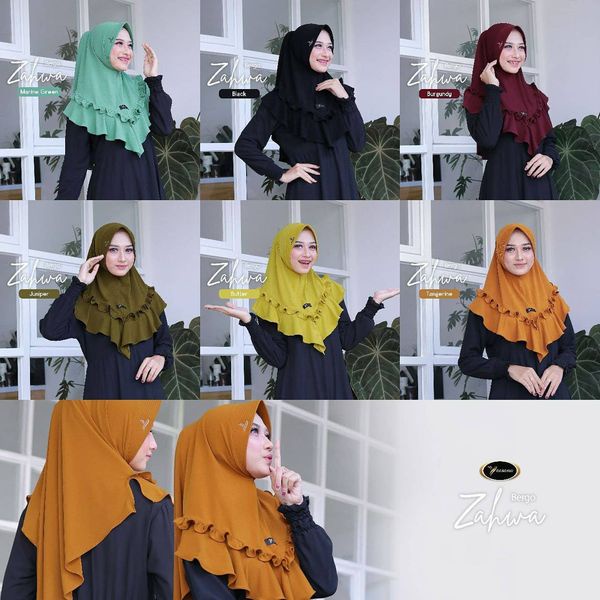 Bergo Zahwa Yessana hijab daily instan jilbab kerudung
