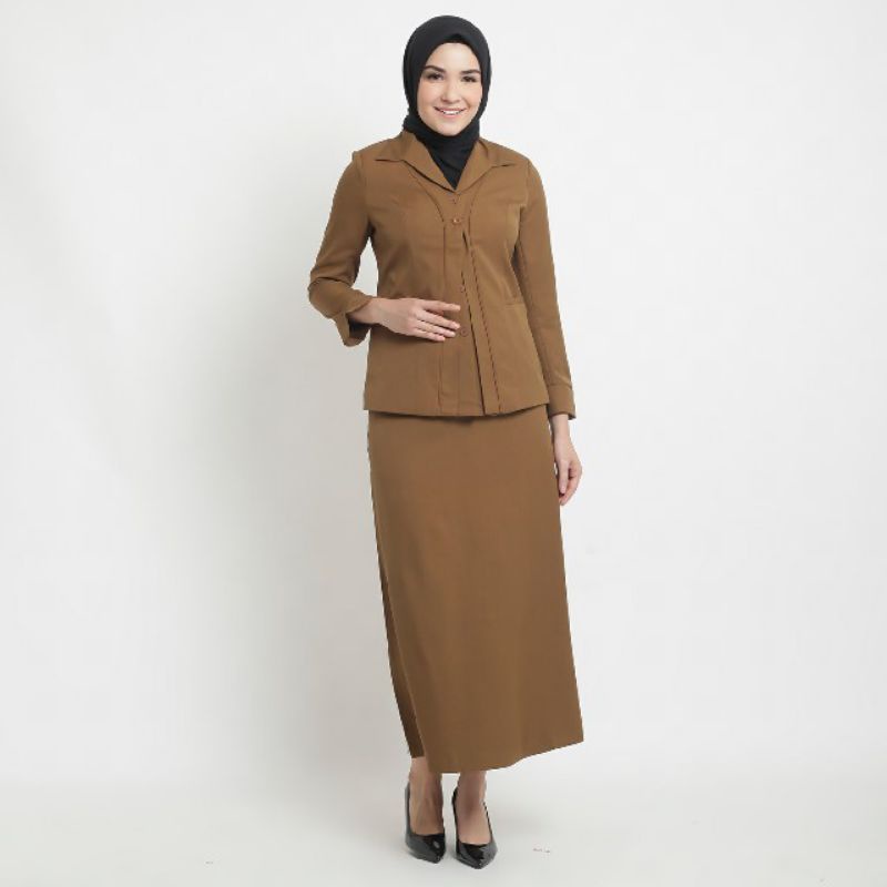 pemda / seragam pns / seragam PEMDA GURU /pemda aceh coklat tua rok A BEST SELLER