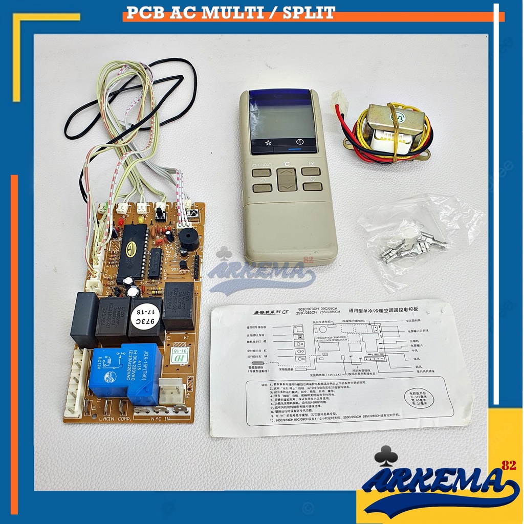 PCB AC MULTI UNIVERSAL NASIONAL / MODUL AC SPLIT 0.5PK S/D 2.5PK MULTI FUNGSI VOLT AC 220V