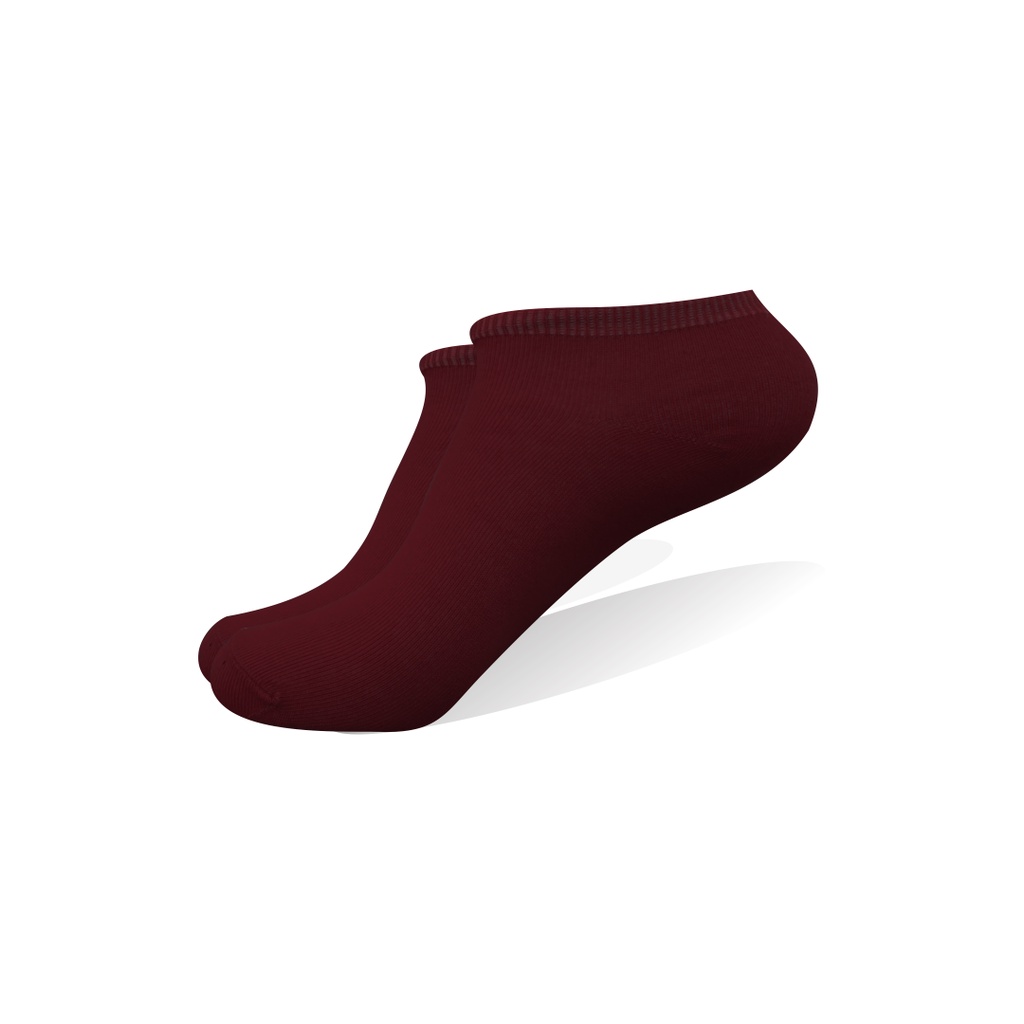 Kaos kaki Pendek / Mata Kaki  Ankle LowCut Polos (BISA PILIH WARNA)-MK -MAROON