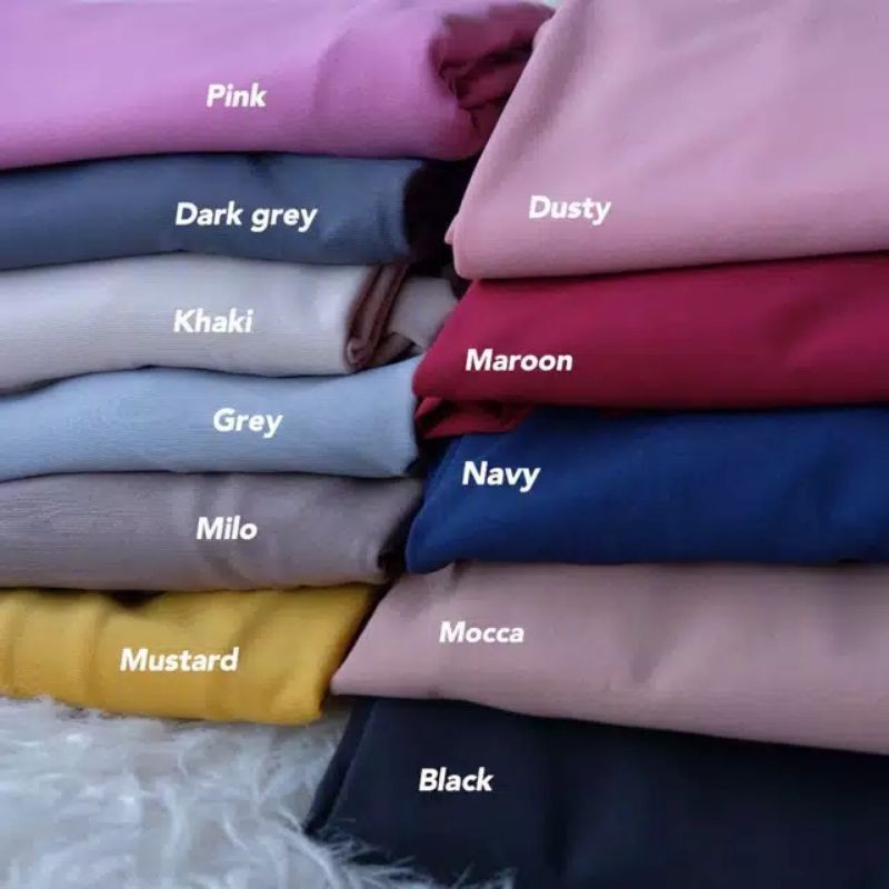 Bergo syari Jumbo XXL Non Pet Tali 105 x 120cm Kerudung Hijab Jilbab