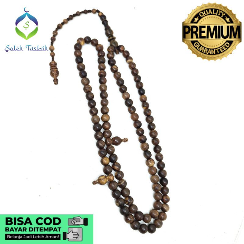 Tasbih Kayu Gaharu grade A 99 Butir Size 8mm,10mm Original