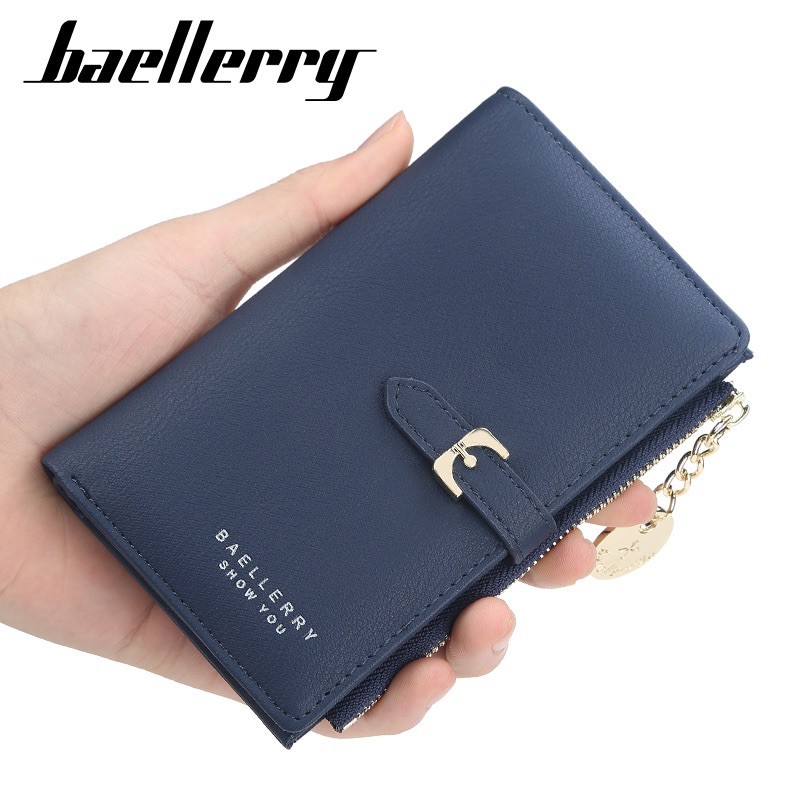 Dompet Pendek Wanita Dompet Kulit Lipat Baellerry N1852