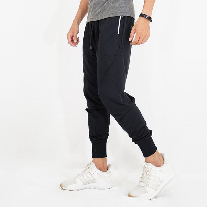 RexxT Grey Jogger Sweatpants Pria Celana Joger Panjang - Hitam