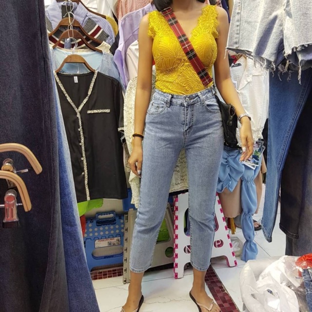 Boyfriend jeans import bkk ripped jeans import bangkok celana panjang jeans import bkk hw jeans bkk