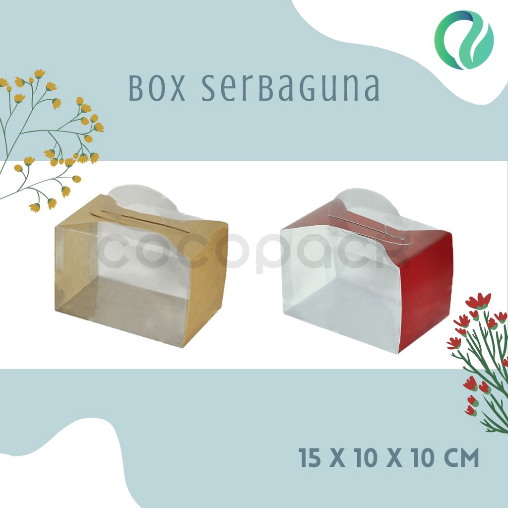 

Cake Box Clear Souvenir Hampers Mika Cupcake 10 PCS