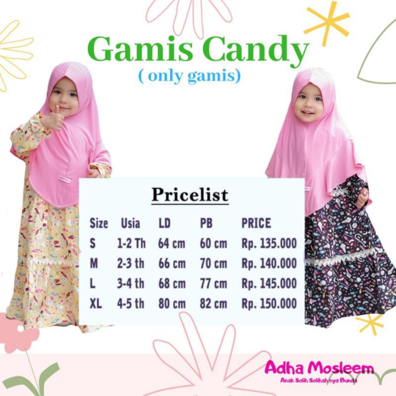 Gamis Candy by Adha Mosleem