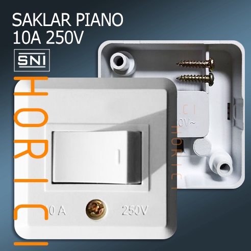 SAKLAR PIANO ENGKEL Saklar Tempel OB Engkel Single Piano ELTRA/Sakelar Lampu/Switch/Mini Saklar