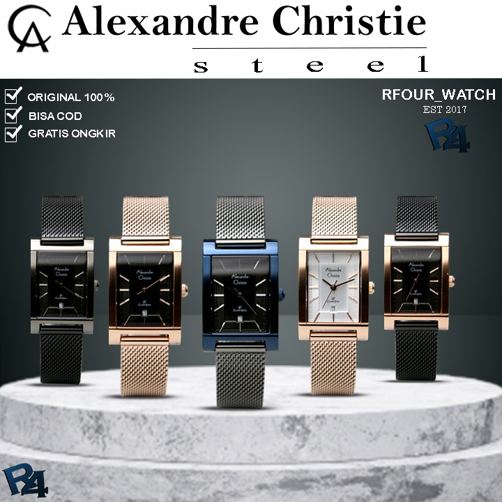 JAM ALEXANDER CHRISTIE WANITA ORIGINAL ALEXANDER CHRISTIE WANITA JAM TANGAN ALEXANDER CRISTIE 2863