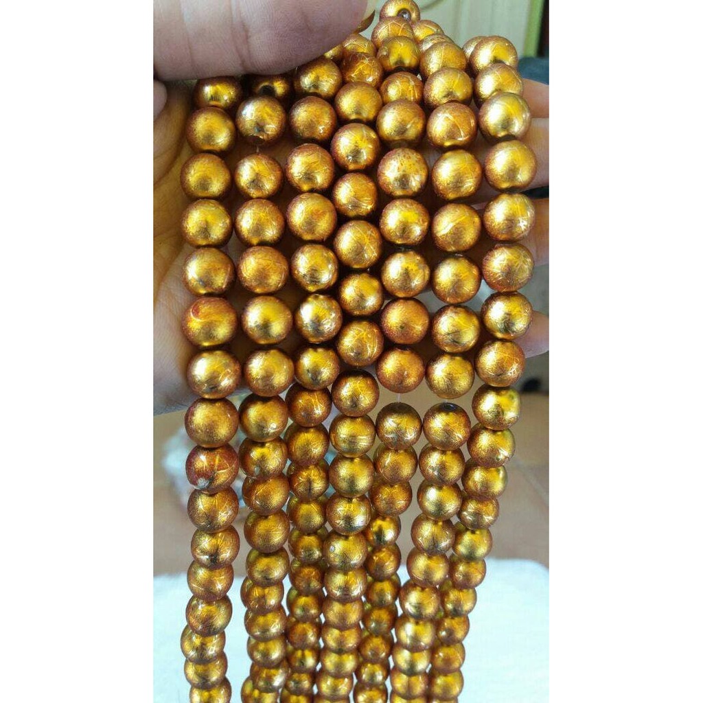 

Dijual Manik Manik Plastik Bulat 8 mm Gold ( 1 renteng ) ( DAS )