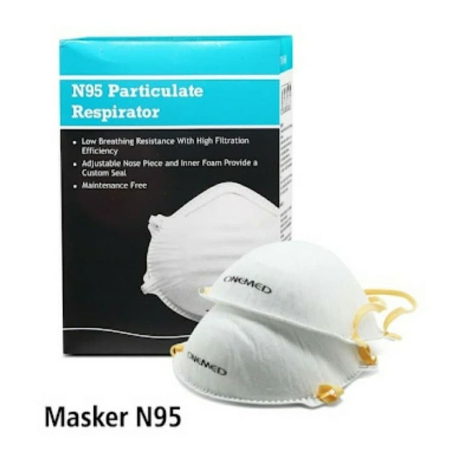 masker N95 ONEMED box 20pcs | masker medis n95 onemed ori - no 3m