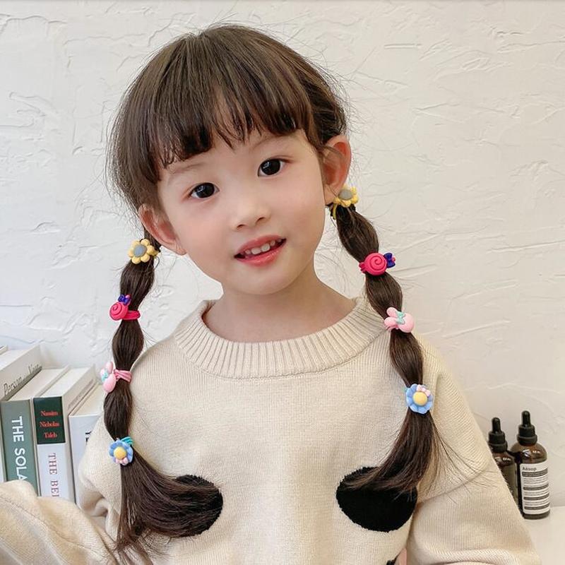 Magic789 Lovely Korean Kids Cartoon Rubber Band Hair Tie for Girl Ponytail Holder Scrunchie