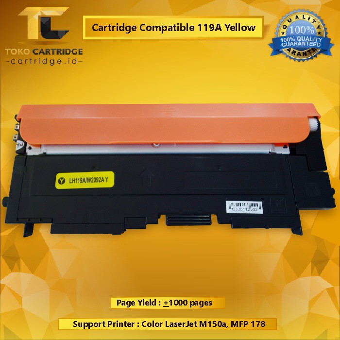 Cartridge Toner Compatible 119A W2092A W2093A W2091A W2090A Printer 150a 150nw MFP 178nw 179fnw