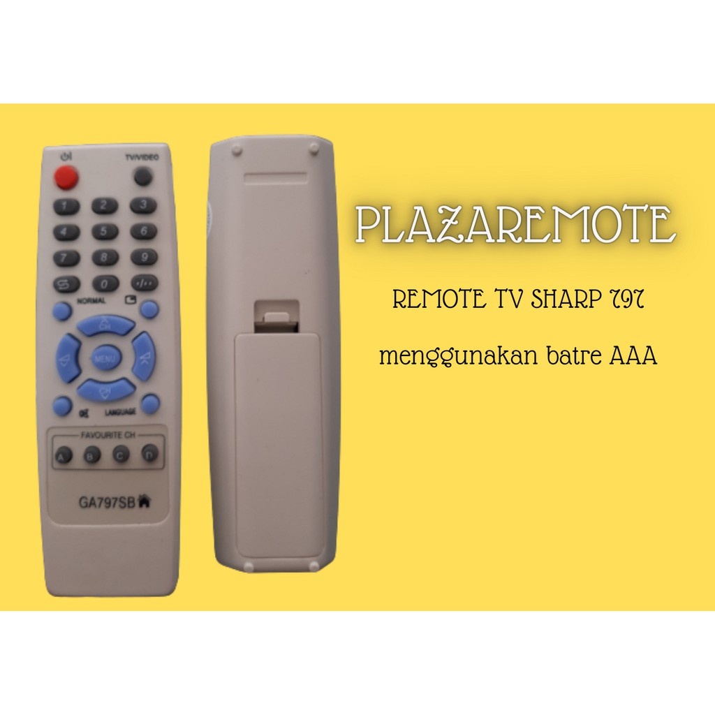 Remote sharp TV tabung LCD LED GA797SB