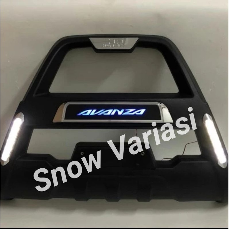 Tanduk / bumper depan avanza with led