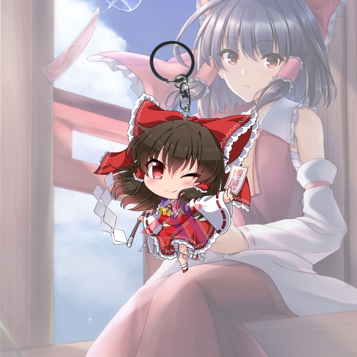 [PRE-ORDER] Gantungan Kunci Anime Touhou Project Reimu Hakurei - Ganci