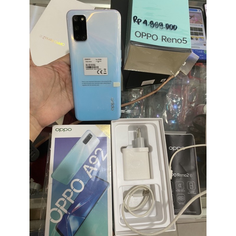 Oppo a92 8/128 second likenew fullset
