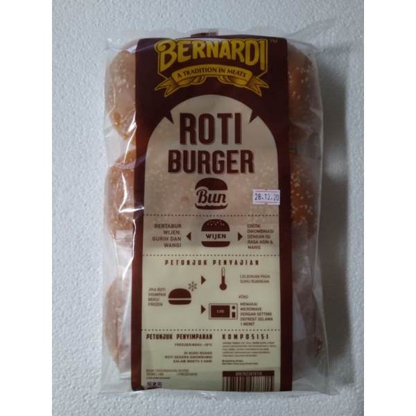 

Roti Burger Wijen Bernardi isi 18 bgks