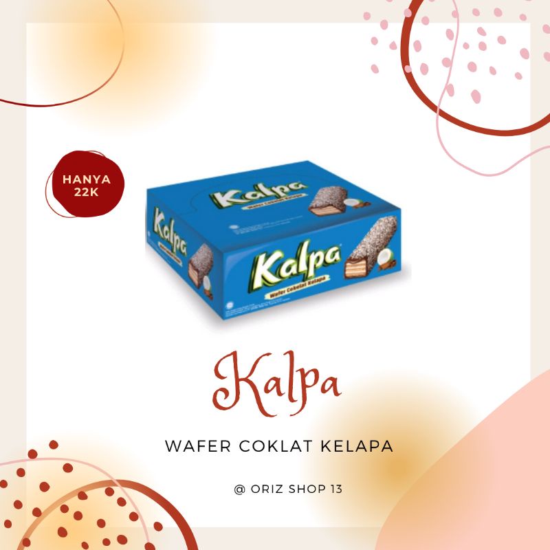 

Kalpa Wafer Coklat Berbalut Kelapa Isi 12 Pcs | Wafer Coklat Berbalut Kelapa Asli
