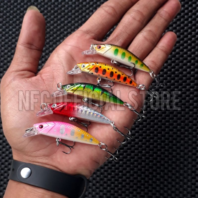 Lure minnow Sinking 6cm / 6gr Replika ALTRON Rekomendasi untuk Ultralight casting