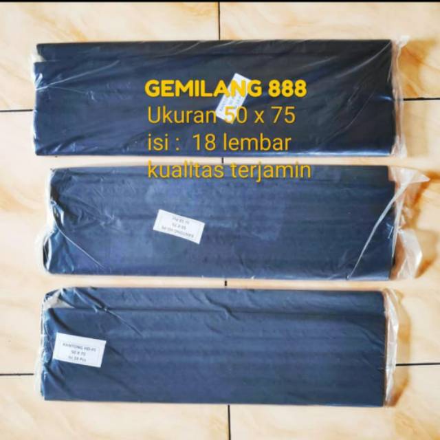 HD sampah KHUSUS GOSEND dan GRAB - Plastik sampah - Trash Bag - Trashbag - kantong sampah