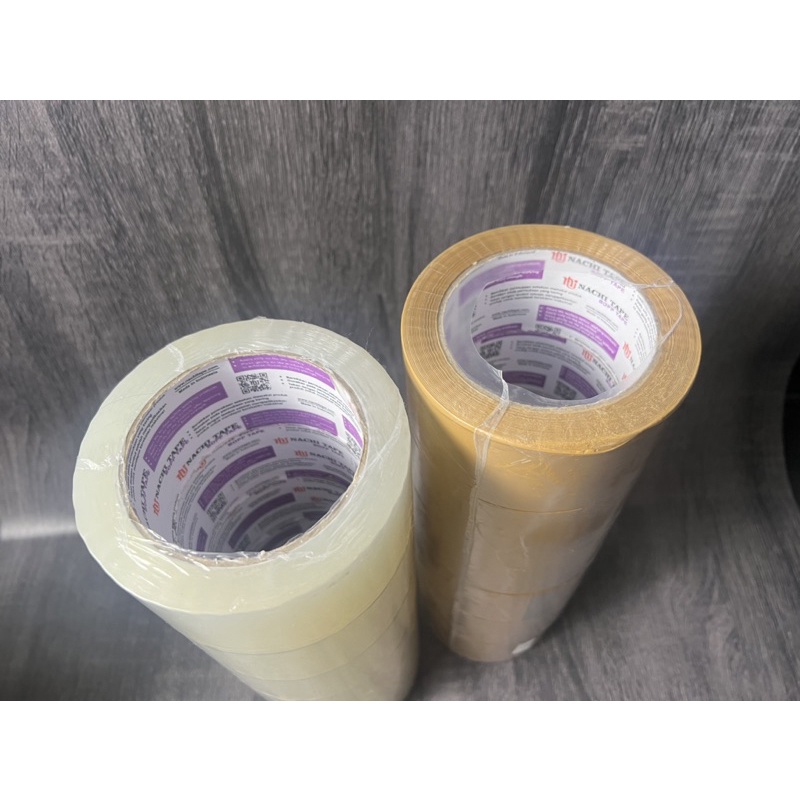 

Nachi Opp Packing Tape Lakban Coklat 48 mm x 90 yard