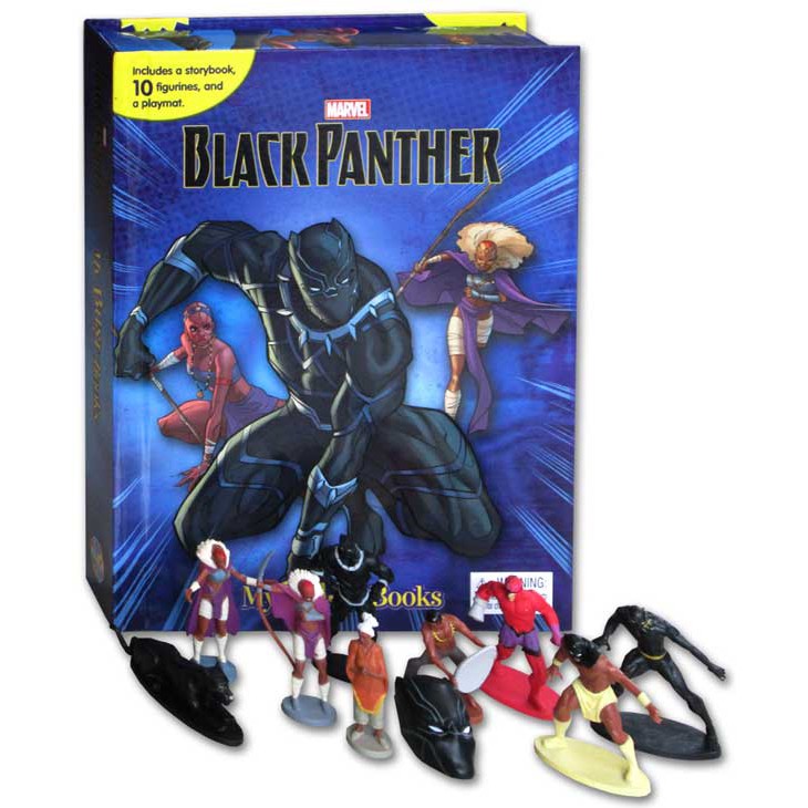 BUKU CERITA ANAK ADA FIGURINE MY BUSY BOOK MARVEL BLACK PANTHER - BUSY-PANTH KARAKTER SUPER HERO