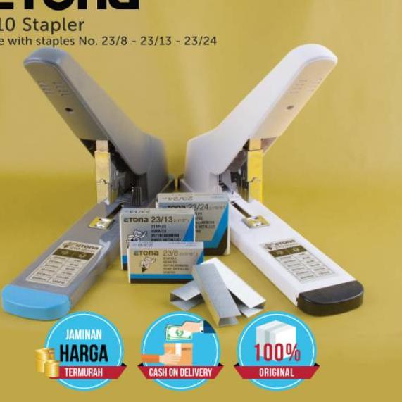 

➾❃❇ Stapler Etona 210 Heavy Duty/ Stapler Besar 225 lbr. BONUS ISI 23/17. TERJAMIN!!! Terbaru