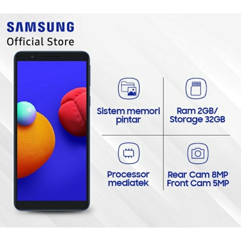 Samsung A01 Core 2/32 New garansi resmi