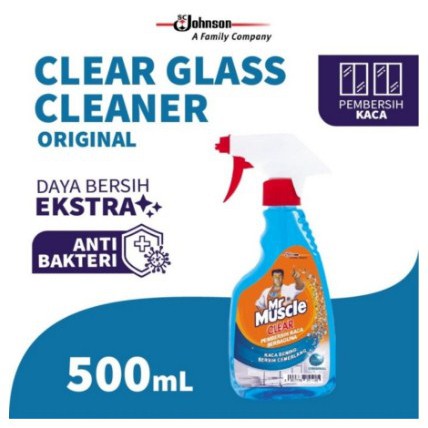 Mr. Muscle Clear Glass Cleaner PUMP Cairan pembersih kaca 500ml