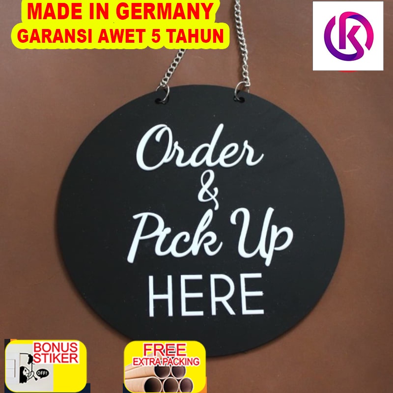 

Terlaris Sign Label Acrylic Order & Pick Up Timbul | Sign Board Akrilik