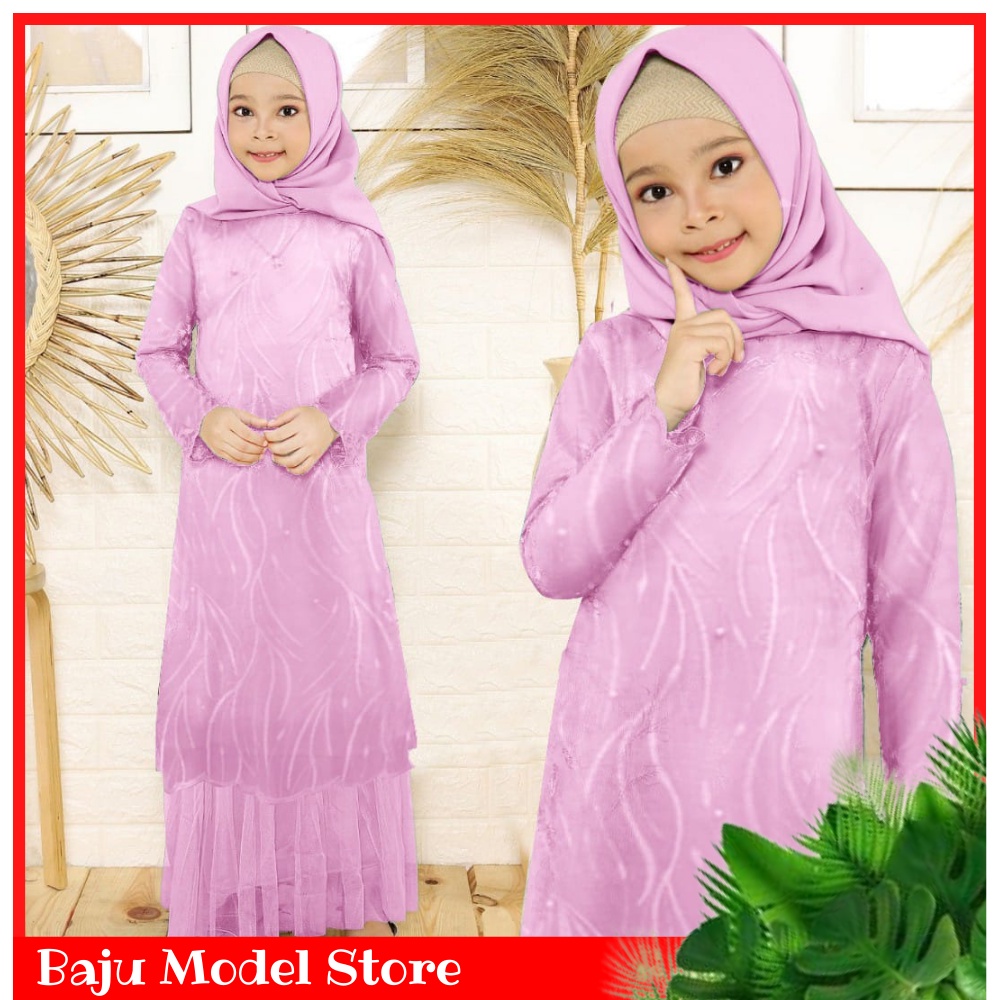 BAJU MODEL - Gamis Anak Lyla Kid Usia 3-12 Tahun Baju Muslim Anak Perempuan Model Gamis Anak Terbaru