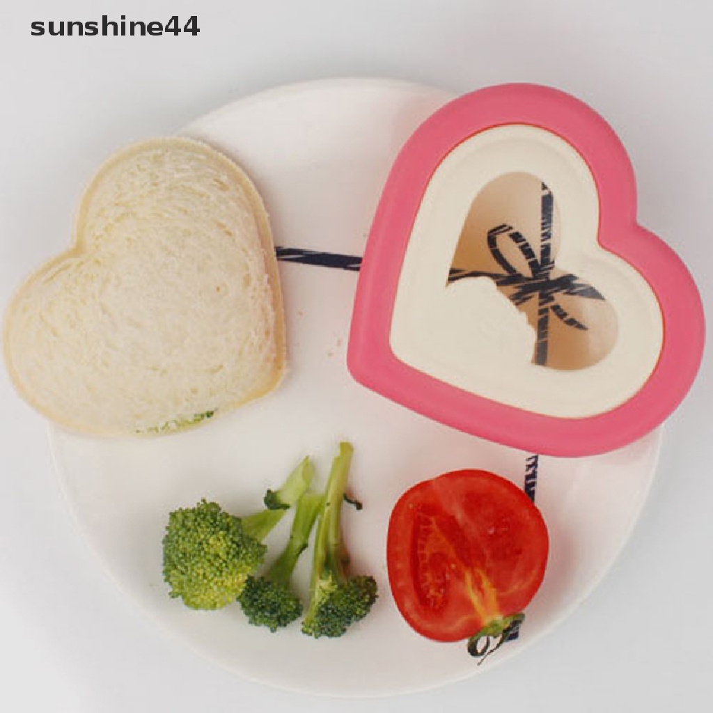 Sunshine Cetakan Pemotong Roti Sandwich / Kue / Cookie Bentuk Hati DIY