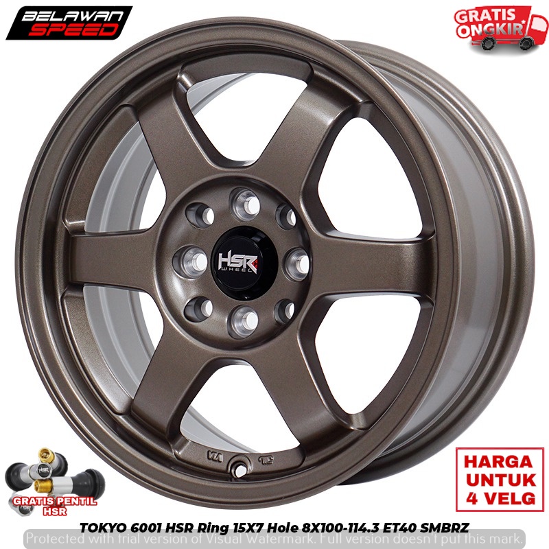 VELG MOBIL HONDA BRIO AVANZA MOBILIO AGYA AYLA KARIMUN XENIA RING 15 HSR TOKYO R15