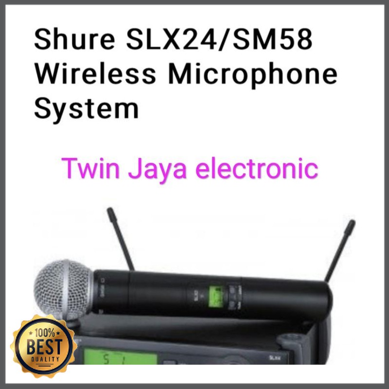Mishad Shop -  mic wereless Shure SLX 24- SM 58 Shure Original GU-5117-2653