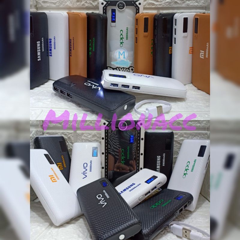 Power Bank Bisa COD Murah Terlaris Terbaik Fast Charging Mini Q7U4 Powerbank SamsungMiOppoVivo 98000