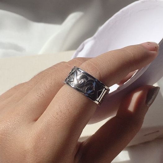 Cincin pria tengkorak murah cincin pria tengkorak punk cincin stainless steel pria (ARLO)