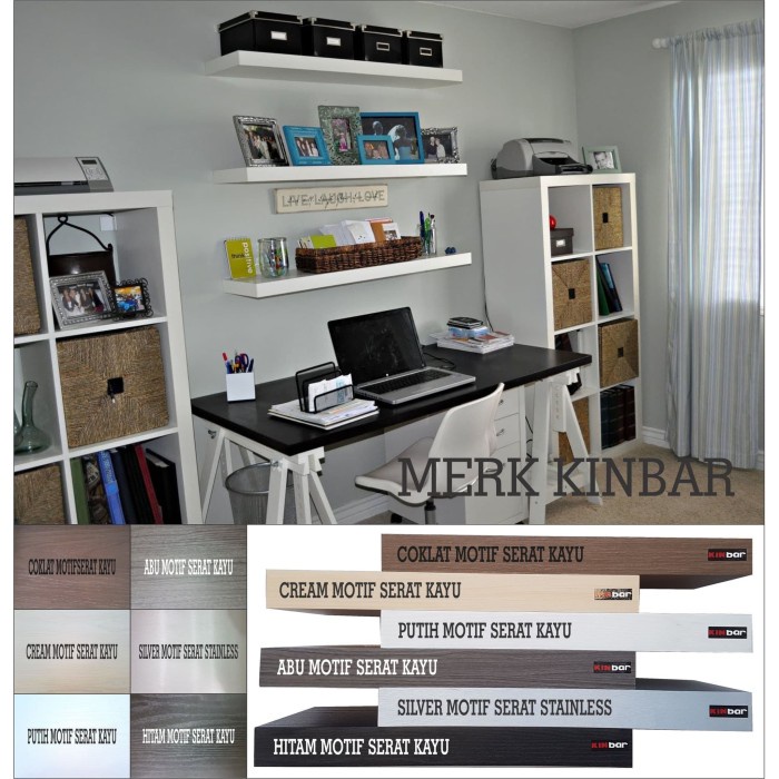 60x15x4cm Rak Dinding/Ambalan/Melayang/Floating Shelf MERK KINBAR A405