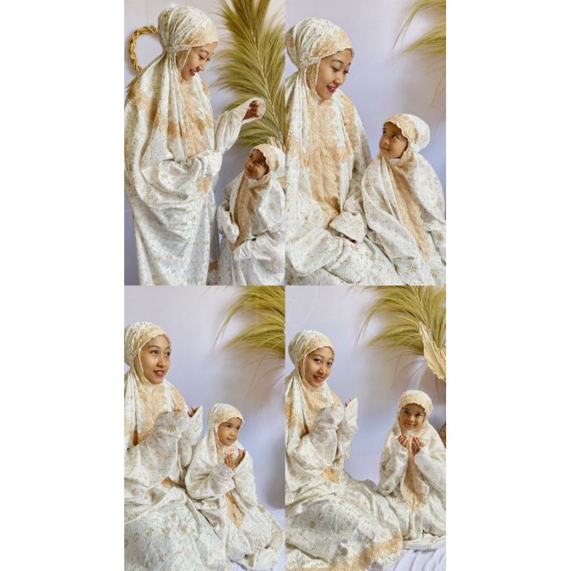 Mukena Bordir Sutra Terusan | Mukena couple