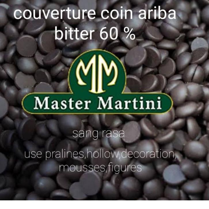 

S118-17 couverture coin Ariba dark coklat 60% 500gr !!