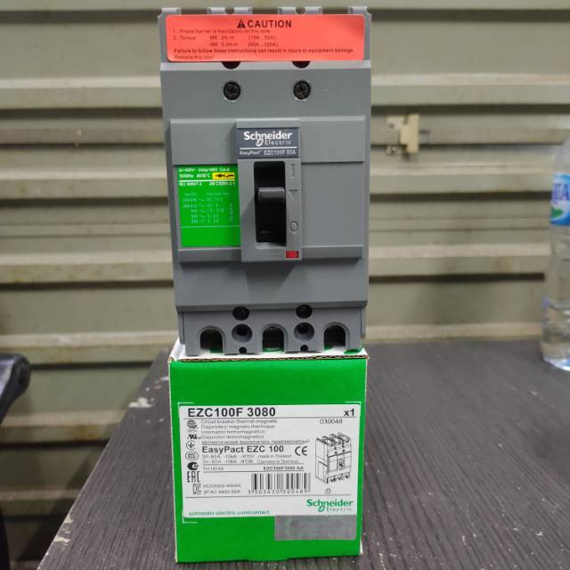 MCCB NFB EZC100 3P 50A 60A 75A 80A 100A Schneider