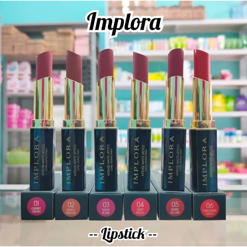 Implora Intense Matte Lipstick Long Lasting Finish Lipstik Mate